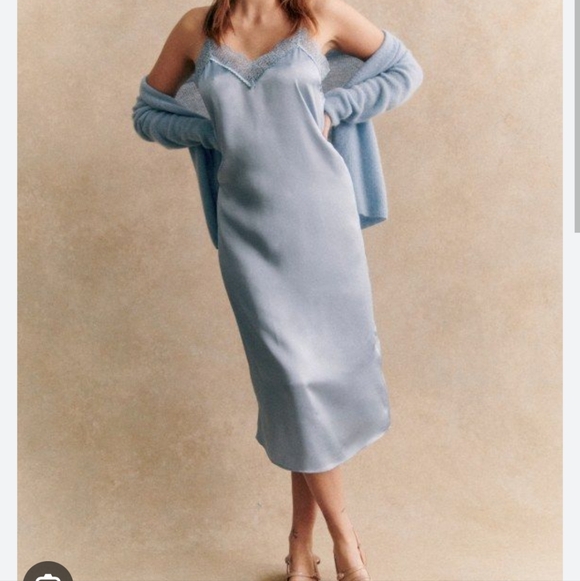 Sezane Nassima Slip Dress Size 38 - Picture 2 of 7